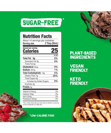 Pyure Organic Chocolate Syrup - Sugar-Free  Keto Friendly  1 Net Carb  14 Fl. Oz - Buy Online on GoSupps.com