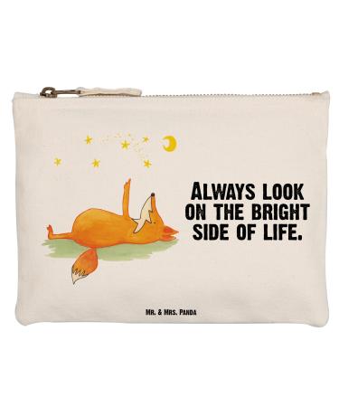 Mr. & Mrs. Panda Size M make -up pocket fox stars - gift pencil cosmetic bag cosmetic bag relaxed saying beautiful foxes white m