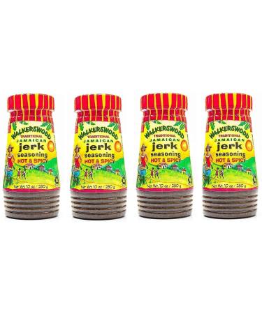 Walkerswood Jamaican Jerk Seasoning Hot & Spicy 280g (Pack of 4) in a Premier Life Store Box - Buy Online on GoSupps.com