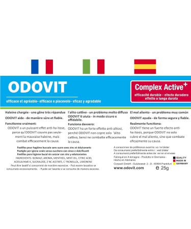 Odovit Bad Breath Solution - 5x Mouth Care Candies | Strong Fresh Breath & Pleasant Taste - Easy Mouthwash Alternative - Buy Online on GoSupps.com