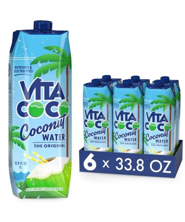Vita Coco Coconut Water Original, 202.8 Fl Oz(Pack of 6)