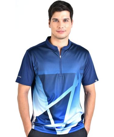 SAVALINO Men's Bowling Sublimation Printed Jersey - Navy, 3X-Large - Buy Online on GoSupps.com