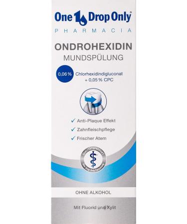 One Drop Only Ondrohexidine Mouthwash 250ml - Antibacterial Alcohol-Free Oral Care with Chlorhexidine & Potassium Fluoride - Buy Online on GoSupps.com