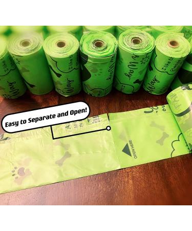 240-Pack 100% Biodegradable and Compostable Cute Dog Poop Bags with (Bags Dispenser for FREE) Vegetable-Based & Eco-Friendly 18 Microns Extra Thick Bags for Pets (Guaranteed Leak-Proof) - Buy Online on GoSupps.com