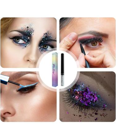Glitter Liquid Eyeshadow Long-Lasting Eye Beauty Products Portable Sparkling & Shimmer Eyes Makeup Glitter Gel Eyeshadow Liquid for Women and Girls Hersil 7 - Buy Online on GoSupps.com