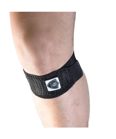 VITAL SALVEO- Elastic Breathable Knee Patella Wrap Compression Bandage Brace Support Straps for Pain Relief  Joint Stabilize for Men Women Basketball  Tennis  Soccer  Football (Pair) Black /2* 16 Patella 2*16(Pair)