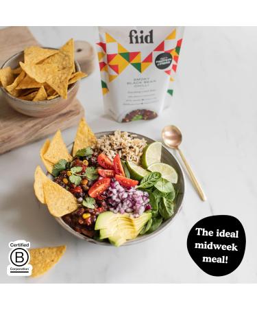  Fiid 100% Natural Vegan Microwave Ready Meals Flavour Multipack - 6x 275g Pouches - 6 Flavours (Vegetarian Food Pouch High in Fibre & Protein Low in Sugar Gluten Free) - Buy Online on GoSupps.com