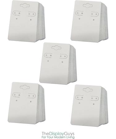 The Display Guys 100 pcs Hanging Earring Display Cards Jewelry Pack - 2x3 Inch White - Buy Online on GoSupps.com