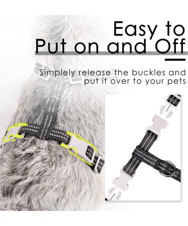 Thinkpet No-Pull Dog Harness - Breathable & Adjustable Soft Chest Harness for Small Medium & Large Dogs - Safe Control & Reflective Safety - Black (1 Pack) - Buy Online on GoSupps.com