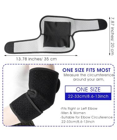 Elbow Compression Sleeve Brace for Tennis & Golfer's Elbow - Pain Relief Elbow Pads for Men & Women - Buy Online on GoSupps.com