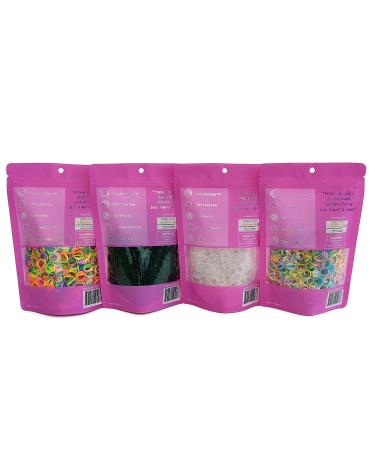 PONIIBAND Premium Latex-Free Hair Elastic Tie Bands - Midnight Black (2000 pcs) - Buy Online on GoSupps.com