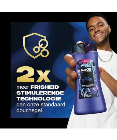 Unilever Benelux AX Fine Fragrance Collection Blue Lavender Shower Gel for 12 hours of freshness with the scent of premium perfume 6 x 300 ml Value pack - Buy Online on GoSupps.com
