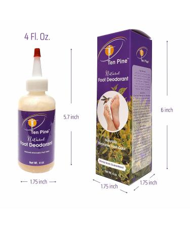 Vegan Natural Foot Deodorant Cream for Smelly Feet | Odor-controlling & Non-Toxic Foot Lotion | 4 oz Bottle - Buy Online on GoSupps.com