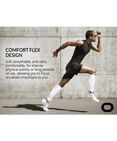 Calf Compression Sleeve (20-30mmHg) for Running & Leg Support - White, Small/Medium (12-15.5 Calf) - Men & Women - Shin Splint Relief - Ideal for Medical, Travel, Nursing, Cycling - Buy Online on GoSupps.com