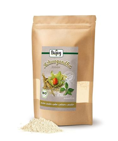 Buy Organic Ashwagandha Powder - 500g | Biojoy Indian Ginseng (Withania Somnifera) - Premium Quality for Stress Relief & Wellness - Buy Online on GoSupps.com