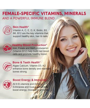 Nextdia 2Pack Vegan Vitamin D3 5000IUK2 Gummies+ 2Pack Methylated Multivitamin for Women Gummies - Buy Online on GoSupps.com