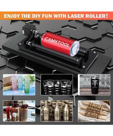 Laser Engraver Y-axis Rotary Roller for Cylindrical Objects | Compatible with CNC Machines | Three Grades Adjustable | 3D Printer Accessories - Buy Online on GoSupps.com