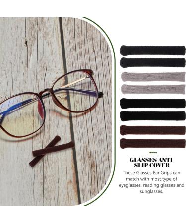 Buy Healvian Silicone Nylon Glasses Holders - 4 Pairs of Cushioned Sleeves & Brake Socks for Eyewear Comfort - International Shipping Available - Buy Online on GoSupps.com