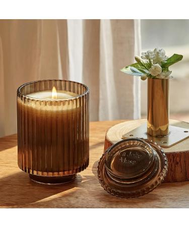 LA Jolie Muse Woody Jasmine Scented Candle | Natural Wax | 80 Hours Burn Time | Home Decor Gift | 12.3oz - Buy Online on GoSupps.com