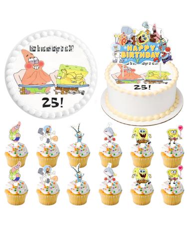 14 pieces of birthday 25th cake raper edible cake leaks tortendendeco edible photo cake cake rabbit 25 tortendeko cake decoration 25th cake decorations for parties colorful 3 - Buy Online on GoSupps.com