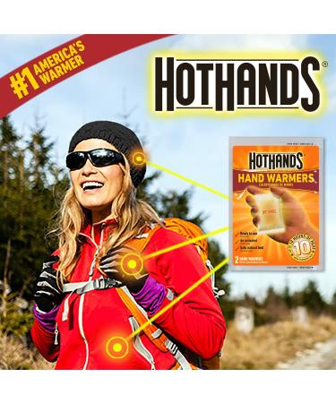 HotHands Hand Warmers - Natural, Odorless, Up to 10 Hours Heat, 40 Pair - Buy Online on GoSupps.com