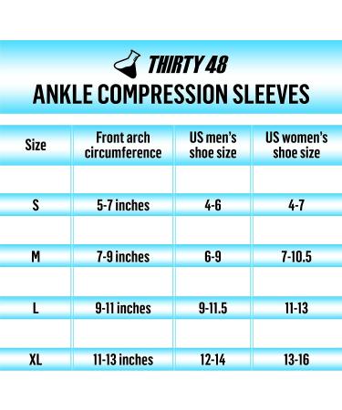 Thirty48 Plantar Fasciitis Compression Socks - 20-30 mmHg Foot Sleeves for Arch & Heel Support - Reduce Swelling & Boost Circulation - Black, Medium - Buy Online on GoSupps.com