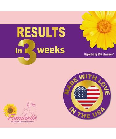 FEMINELLE Menopause Supplement - 1 Month Supply for Fast Relief from PMS & Menopause Symptoms - Buy Online on GoSupps.com
