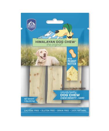 Himalayan Pet Supply Himalayan Dog Chew Hard For Dogs 15 lbs & Under Peanut Butter 3.3 oz (93.6 g)