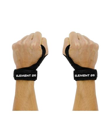 Element 26 IsoWraps Scaph Wrist Wraps for Cross Training, Weightlifting, Olympic Weight Lifting - Lifting Wraps for Men and Women - Wrist Support Braces with Mobility - Scaph Wraps for Scaphoid Black Suede Leather