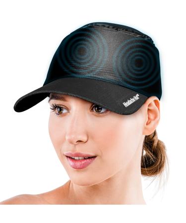 The Headache Hat Baseball Gel Cap - from The Original Headache Hat for Migraine Relief Stylish Discrete Great for Quick Trips Carpools and Errands Visor Reduces Glare and Hat is Fully Adjustable One Size