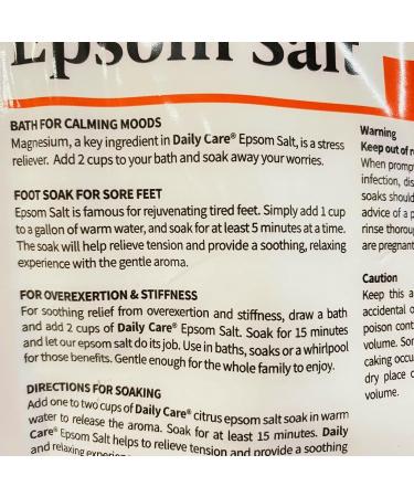 Post Workout Recovery Magnesium Bath & Foot Soak - Epsom Salt Citrus for Inflammation Relief & Muscle Soothing - 2lbs - Buy Online on GoSupps.com