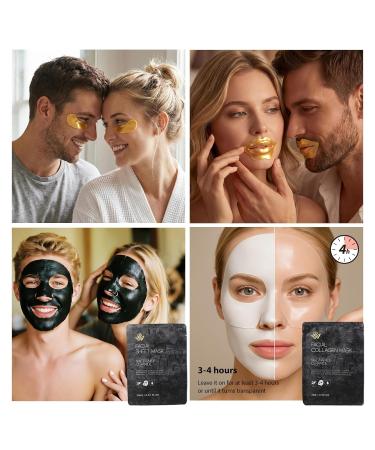 55 Pcs Valentines Day Gifts for Women & Men Charcoal Face Sheet Mask Pack Hydrating Skin Care Set Hydrolyzed Mask Hyaluronic Acid Serum Self Care Kit Birthday Christmas Dad Mom Charcoal 55 PCS - Buy Online on GoSupps.com