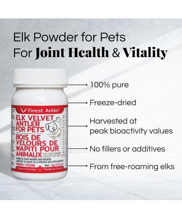 Elk Velvet Antler Joint and Hip Mobility Support Supplement for Dogs (15g) (1) - Buy Online on GoSupps.com