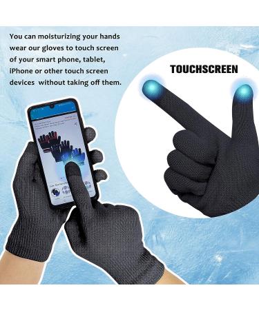 Moisturizing Beauty Gloves for Men - Overnight Sleeping & Touch Screen - XL Black - 1 Pair - Buy Online on GoSupps.com