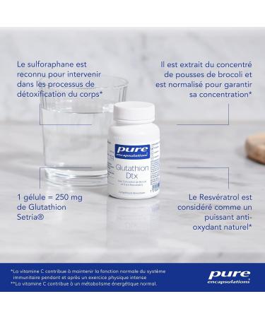 Pure Encapsulations - Glutathione DTX 250mg - 60 Vegan Capsules - Buy Online on GoSupps.com