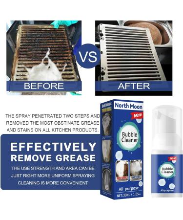 Bubble Cleaner Foam Spray Simple & Powerful Kitchen Degreaser All Purpose Kitchen Bubble Cleaner Limescale Remover Strong Stain Removing Fat & Oil Foam Cleaner for Kitchen Oven Stove Grill(2PCS) 15 g (Pack of 2) - Buy Online on GoSupps.com