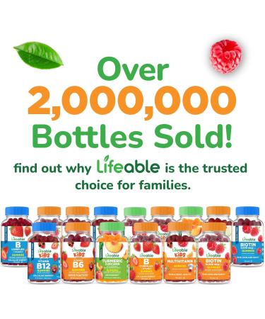 Lifeable Stress Aid Gummies for Teens | with Lemon Balm GABA and L Theanine Supplements | Vegan Non GMO Mood Support Supplement | Great Tasing Stress Vitamins | L-Theanine for Teen | 90 Gummies - Buy Online on GoSupps.com