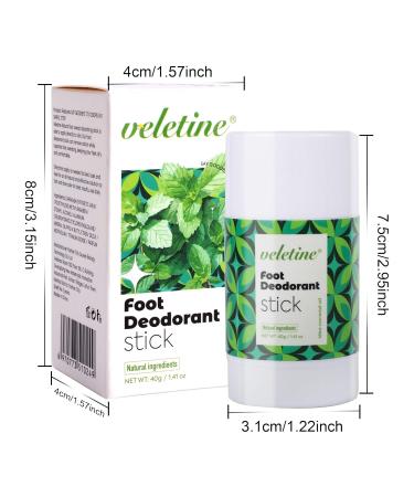 Foot Deodorant Stick Nourishing & Refreshing Feet Odor Stick for Stinky Feet Travel Size Heel Cream Foot Cream Stick Roll-on Foot Lotion Stick for Men&Women 40g/1.41 oz - Buy Online on GoSupps.com