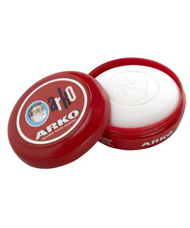 Arko Men Shaving Soap & Bowl Classic Wet Shaving White 90 g