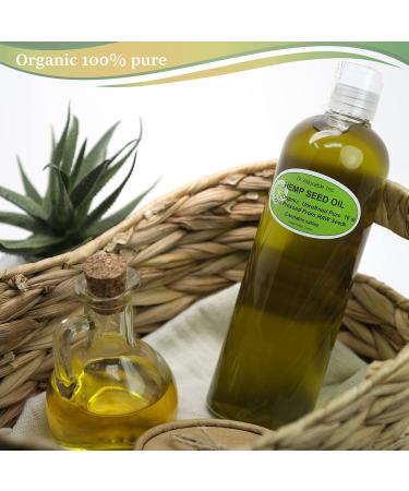 Buy Dr Adorable 16 oz Hemp Seed Oil | 100% Pure Unrefined Cold Pressed Organic - International Shipping Available - Buy Online on GoSupps.com