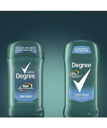 Degree Men Original Antiperspirant Deodorant 48-Hour Odor Protection Cool Rush Mens Deodorant Stick 2.7 oz 2 Count (Pack of 2) Cool Rush 5.4 Ounce (Pack of 2) - Buy Online on GoSupps.com