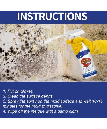 Mildew Cleaner Foam Mould Spray 2pcs 60ml Jue Fish Mildew Removal Spray Mould Cleaner Remover Spray Mould Remover Foam Spray Suitable For Tiles Kitchens Bathrooms - Buy Online on GoSupps.com