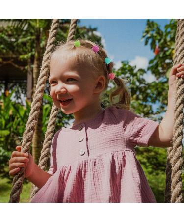 MOODKEY 100PCS Kids Hair Clips - Cute Daisy Flower Mini Claw Clips for Girls in Random Candy Colors - Buy Online on GoSupps.com