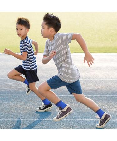 Nuanchu 2 Pairs Kids Ankle Brace Kids Ankle Compression Socks Elastic Ankle Compression Sleeve Sports Ankle Support Brace for 5-12 Years Kids (Blue Black 2 Pairs) One Size 2 Blue Black - Buy Online on GoSupps.com