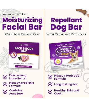 Massey's 100% Natural Lavender Probiotic Soap - 4oz (Pack of 3) - Buy Online on GoSupps.com