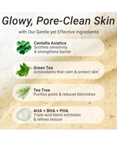 CELDYQUE Gentle Cleanser Purifying Touch Centella Tea Tree & Green Tea | AHA BHA PHA Exfoliating Face Wash for Sensitive Acne-Prone Skin | Calming Pore Purifying Korean Cleansing Foam 5.07 fl oz - Buy Online on GoSupps.com