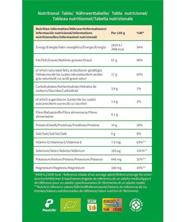 Buy PlantLife ORGANIC Brazil Nuts 1kg - Raw & Natural | International Shipping Available - Buy Online on GoSupps.com
