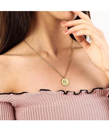 Memediy Personalized Pet Portrait Necklace - Custom Engraved Dog/Cat Remembrance Gifts in Gold | Perfect Pet Loss Gifts for Animal Lovers - Buy Online on GoSupps.com