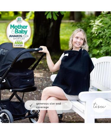 Nursing Cover for Breastfeeding & Pumping | Multi-Use Car Seat Stroller Cover | Organic Muslin Cotton | Breastfeeding Apron & Shawl | by TISU - Buy Online on GoSupps.com