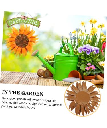 TOPPERFUN Pendant Front Door Sign Fall Decor Wall Decor Iron Country Style Flowers - Buy Online on GoSupps.com